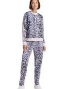 adidas Sportswear Спортен екип с лого и животинска шарка Лилав/Тъмносин
