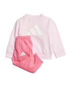 adidas Sportswear Спортен екип с лого Пастелнорозов/Бял/Розово