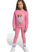 adidas Sportswear Спортен екип с памук с графика - Пастелнорозов/Мандарина/Бял