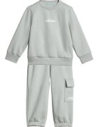 adidas Sportswear Спортен екип с памук с карго джоб Бял/Бледозелен