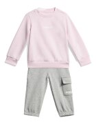 adidas Sportswear Спортен екип с памук с карго джоб Пастелнорозов/Сив меланж