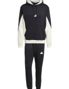 adidas Sportswear Спортен екип с памук с лого Черен/Мръснобял