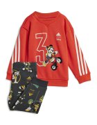 adidas Sportswear Спортен екип с памук с принт - Червен/Бял/Tъмносив