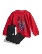 adidas Sportswear Спортен екип с принт на Spider Man - Червен/Бял/Черен