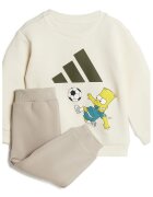 adidas Sportswear Спортен екип с шарка Simpsons - Шафраново жълто/Петролно синьо/Крем