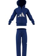 adidas Sportswear Спортен екип с цип и качулка Бял/Кралско Синьо