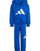 adidas Sportswear Спортен екип с цип и качулка Бял/Кралско Синьо