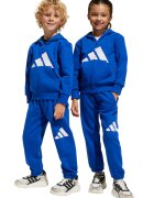 adidas Sportswear Спортен екип с цип и качулка - Бял/Кралско Синьо
