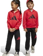 adidas Sportswear Спортен екип с цип и качулка - Червен/Черен