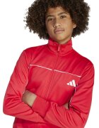 adidas Sportswear Спортен екип с цип и лого Бял/Черен/Корал