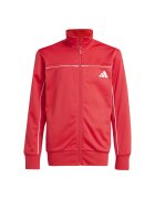 adidas Sportswear Спортен екип с цип и лого Бял/Черен/Корал
