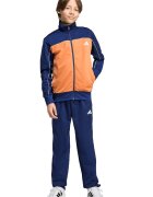 adidas Sportswear Спортен екип с цип и лого Оранжев/Тъмносин