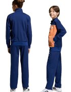 adidas Sportswear Спортен екип с цип и лого Оранжев/Тъмносин