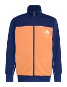 adidas Sportswear Спортен екип с цип и лого Оранжев/Тъмносин