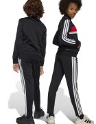 adidas Sportswear Спортен екип Tiberio с цип и лого Бял/Черен