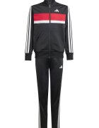 adidas Sportswear Спортен екип Tiberio с цип и лого Бял/Черен