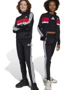 adidas Sportswear Спортен екип Tiberio с цип и лого Бял/Черен