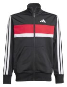 adidas Sportswear Спортен екип Tiberio с цип и лого Бял/Черен