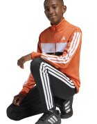adidas Sportswear Спортен екип Tiberio с цип и лого Бял/Черен/Бледооранжев