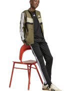 adidas Sportswear Спортен екип Tiberio с цип и лого Бял/Черен/Маслинено зелено