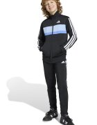 adidas Sportswear Спортен екип Tiberio с цип и лого Бял/Черен/Син