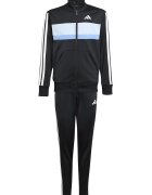 adidas Sportswear Спортен екип Tiberio с цип и лого Бял/Черен/Син