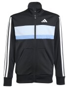 adidas Sportswear Спортен екип Tiberio с цип и лого Бял/Черен/Син
