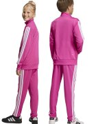 adidas Sportswear Спортен екип Tiberio с цип и лого Бял/Розово