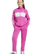 adidas Sportswear Спортен екип Tiberio с цип и лого Бял/Розово