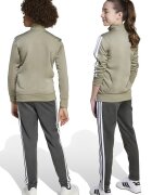 adidas Sportswear Спортен екип Tiberio с цип и лого Светло сив/Бежов/Избеляло черно