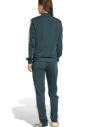 adidas Sportswear Спортен екип W ESS 3S TS с цип и лого Аква зелено