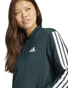 adidas Sportswear Спортен екип W ESS 3S TS с цип и лого Аква зелено