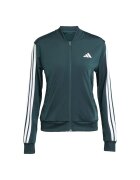 adidas Sportswear Спортен екип W ESS 3S TS с цип и лого Аква зелено