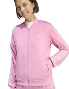 adidas Sportswear Спортен екип W ESS 3S TS с цип и лого Бледо розово