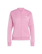 adidas Sportswear Спортен екип W ESS 3S TS с цип и лого Бледо розово