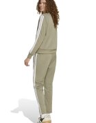 adidas Sportswear Спортен екип W ESS 3S TS с цип и лого Бял/Каки