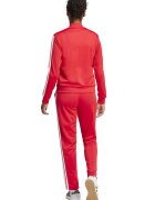 adidas Sportswear Спортен екип W ESS 3S TS с цип и лого Бял/Корал