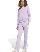 adidas Sportswear Спортен екип W ESS 3S TS с цип и лого Бял/Лилав