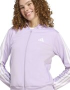 adidas Sportswear Спортен екип W ESS 3S TS с цип и лого Бял/Лилав