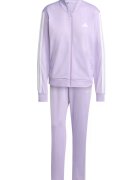 adidas Sportswear Спортен екип W ESS 3S TS с цип и лого Бял/Лилав