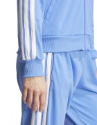 adidas Sportswear Спортен екип W ESS 3S TS с цип и лого Бял/Небесносин