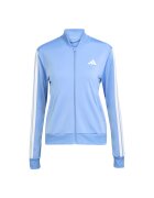 adidas Sportswear Спортен екип W ESS 3S TS с цип и лого Бял/Небесносин