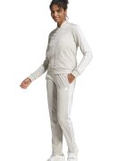 adidas Sportswear Спортен екип W ESS 3S TS с цип и лого Бял/Слонова кост