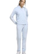adidas Sportswear Спортен екип W ESS 3S TS с цип и лого Бял/Светлосин