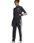 adidas Sportswear Спортен екип W ESS 3S TS с цип и лого Черен