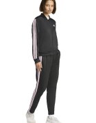 adidas Sportswear Спортен екип W ESS 3S TS с цип и лого Черен/Бледо розово