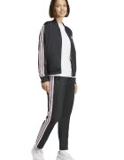 adidas Sportswear Спортен екип W ESS 3S TS с цип и лого Черен/Бледо розово