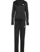 adidas Sportswear Спортен екип W ESS 3S TS с цип и лого Черен/Бледо розово