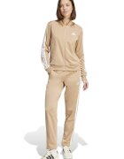 adidas Sportswear Спортен екип W ESS 3S TS с цип и лого Камел