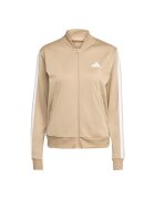 adidas Sportswear Спортен екип W ESS 3S TS с цип и лого Камел